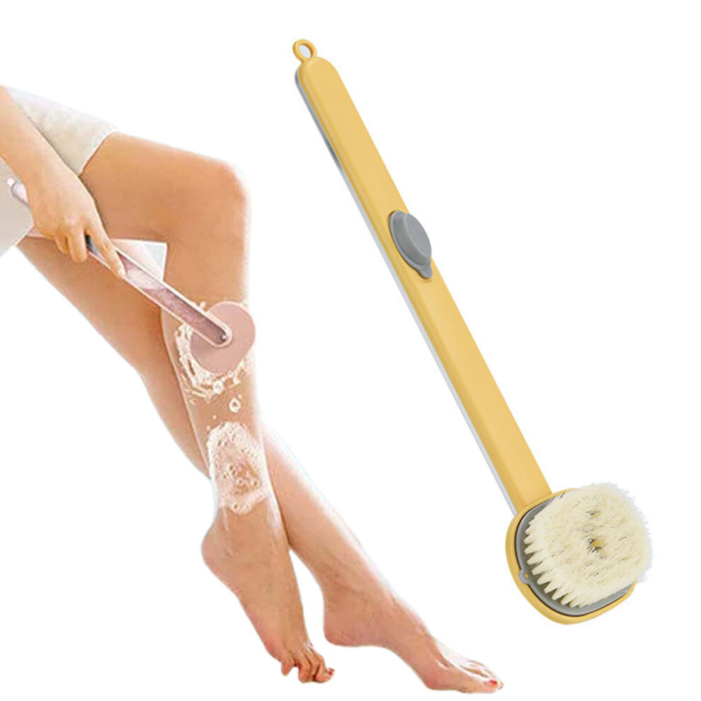 Experience Unmatched Cleanliness, Detachable Bath Massager Brush for Gentle Exfoliation, Ergonomically Designed for Long Handle Massage and Deep Clea