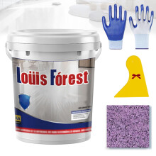 Epoxy Floor Paint Gloss Marble Finish with Colored Sand for Durable Garage Floors A09