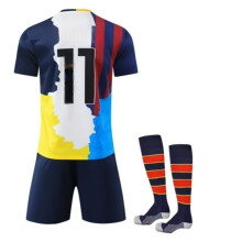 (24(130-140CM)) Super Star All Club Activewear Print #11 Fußball-Fan-Shirt-Sets für Kinder und Erwachsene