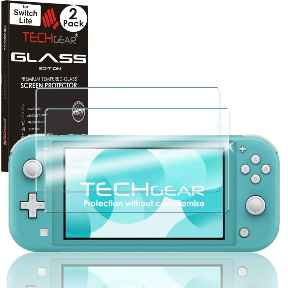 2 Pack Tempered Glass Screen Protector For Nintendo Switch Lite 9H Scratch Resistant Bubble Crystal Clear 9199774694339