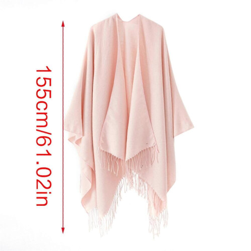 Γυναικείο Σάλι Κασκόλ Κασμίρ Πασμίνα Σάλι Φούντες Χιτζάμπ Κάλυμμα Κεφαλή 2