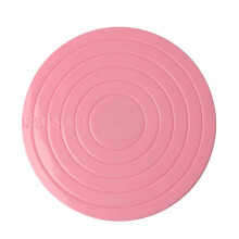 Plateau tournant à gâteaux de 14 cm avec graduation intégrée, rotation à 360, en plastique, pour mini-gâteaux en fondant, outil de présent
