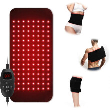 Cintura riscaldante per terapia con luce infrarossa vicina per alleviare il dolore, cuscinetto massaggiante vibrante per terapia con luce ro