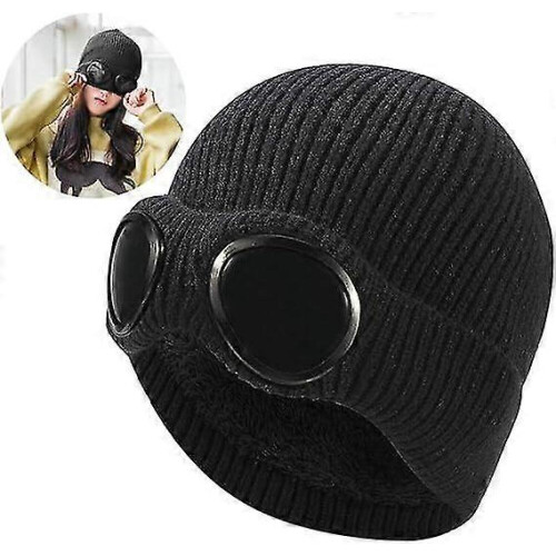 Πλεκτό καπέλο σκούφος, Unisex Goggle Beanie, πλεκτό χειμωνιάτικο καπέλο σκούφος, μα 2