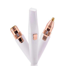 BZ-202 Øjenbrynshårfjerner 2-i-1 Elektrisk Smertefri Lady Shaver Trimmer Epilator Læbe Næse Ansigtsbehandling