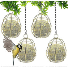 Mangeoires pour oiseaux sauvages WXHPieces, mangeoire d'extérieur, mangeoire suspendue en forme de boule, mangeoires suspendues en métal, ma