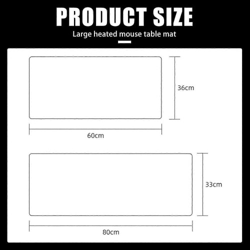Θερμαινόμενο Mouse Pad, Χειμερινό Θερμαντικό Χεριών για Γραφείο, Ηλεκτρικό 1