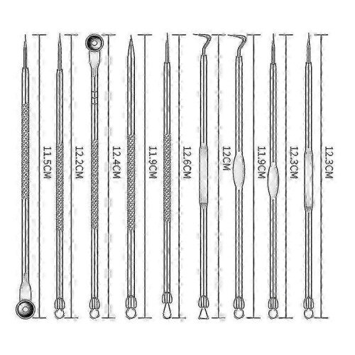 9 In 1 Blackhead Remover Tool Kit, Blackhead Comedone Extractor Tool, Tool Kit 1