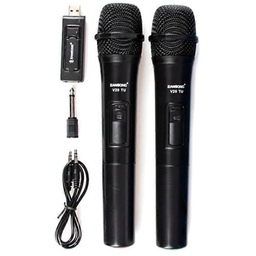 Microphone sans fil UHF USB 3,5 mm à main 1