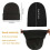 Ζεστό πλεκτό καπέλο με μεταξωτή επένδυση για χειμωνιάτικα σγουρά μαλλιά 5