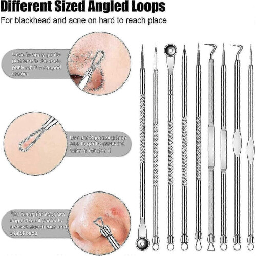 9 In 1 Blackhead Remover Tool Kit, Blackhead Comedone Extractor Tool, Tool Kit 2