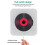 Φορητό Bluetooth CD Player Compact Music CD Player για αυτοκίνητο/ταξίδι, οικιακός ήχος με στ 3