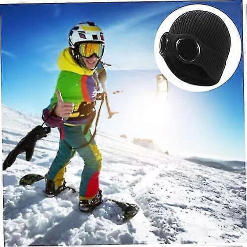 Πλεκτό καπέλο σκούφος, Unisex Goggle Beanie, πλεκτό χειμωνιάτικο καπέλο σκούφος, μα 1