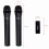 Microphone sans fil UHF USB 3,5 mm à main 3