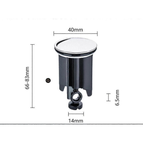 Bouchon d'évier universel, bouchon d'évier de salle de bain universel 40 mm 2