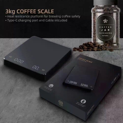 Timemore Black Mirror Basic + High Precision Electronic Scales Espresso Coffee Scale Smart Scales Automatic Timing Kitchen Scale 1