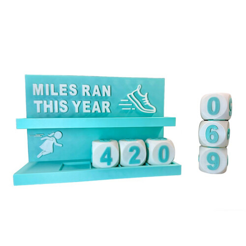 Running Mileage Counter for Recording Running Pedometer-blue