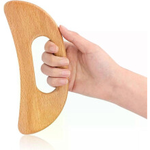 Gua Sha-Werkzeug für den Körper, Lymphdrainage-Massagegerät aus Holz zur Muskelmassage