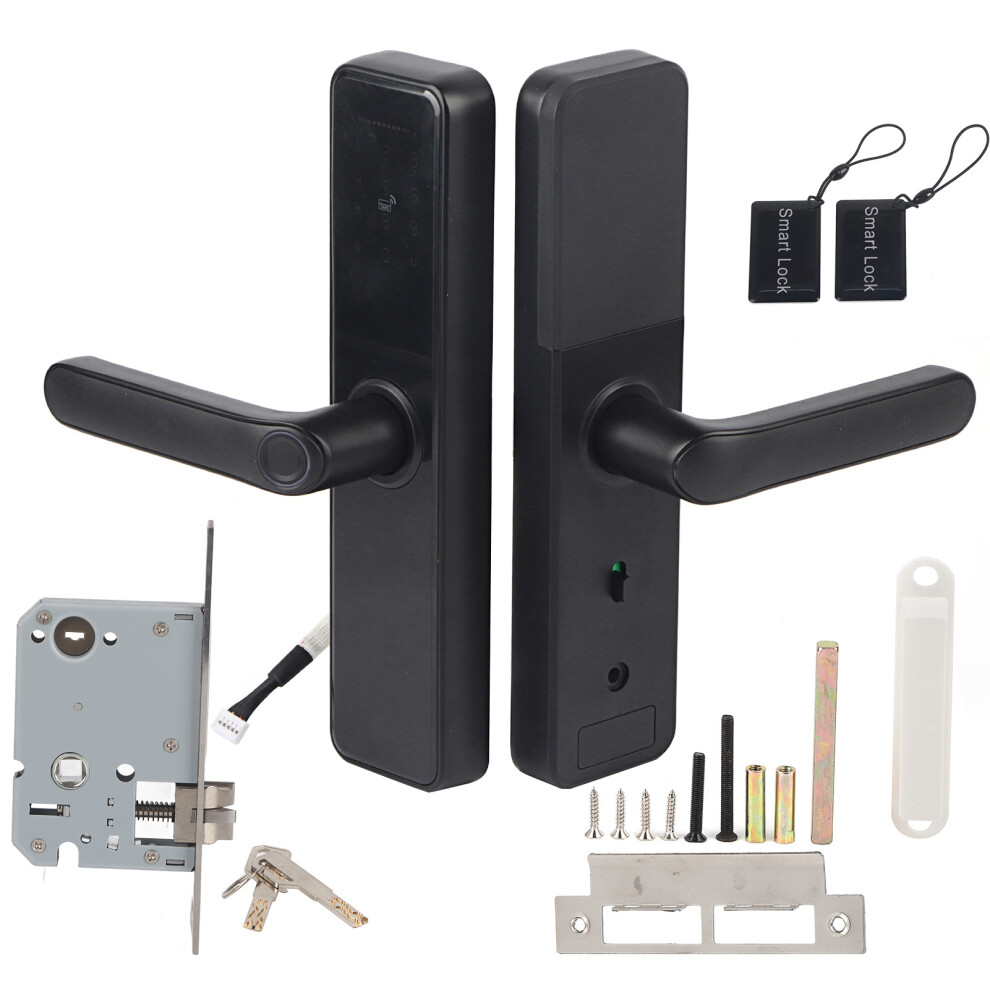 Fingerprint Recognition Smart Door Lock Biometric Door Lock Keyless Entry Wifi Remote Control High Security Multiple Unlocking Methods Easy 9138057987843