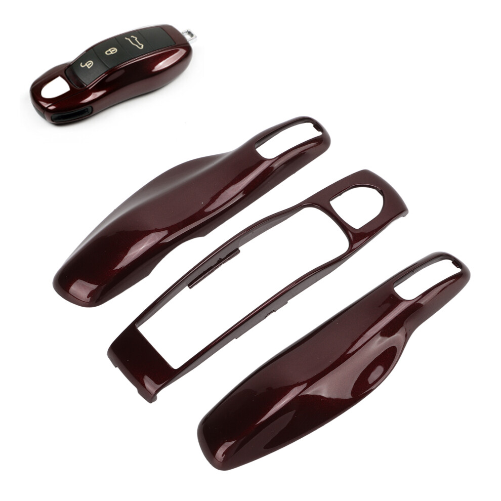 Abs Key Fob Cover For Porsche Panamera Cayenne Boxster Cayman 911 718 Red 4651376476355