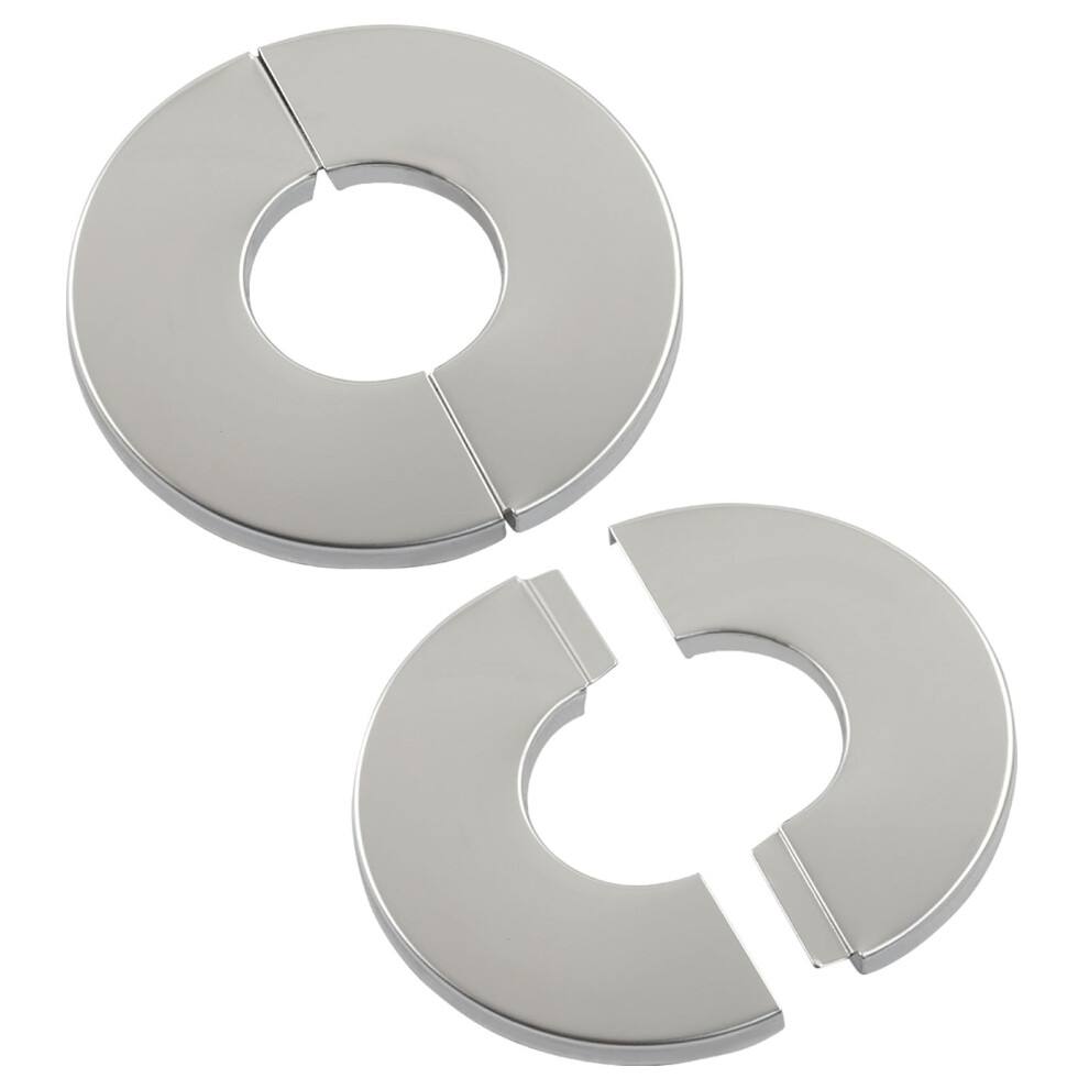 2 Pack Stainless Steel Shower Arm Flange Cover, 27Mm Round Split Escutcheon Plate, Rustresistant 9094768943267