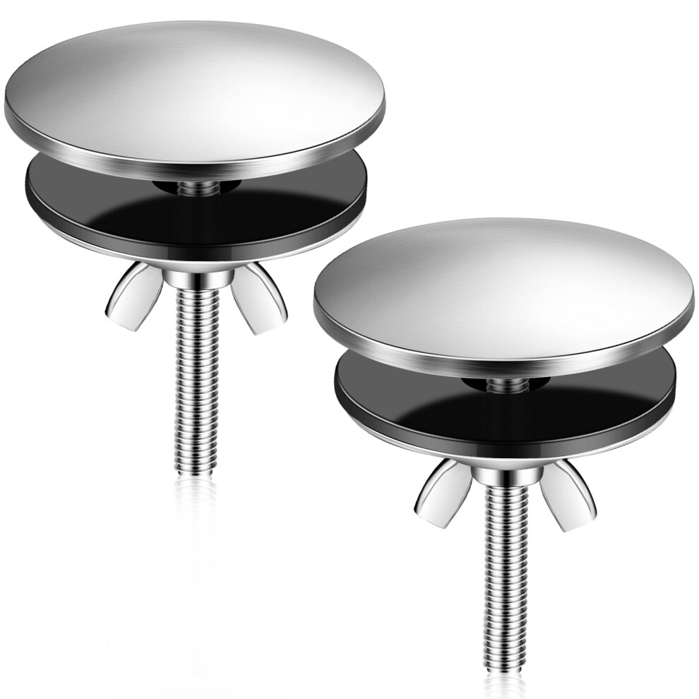 2 Pcs 2 Inch Kitchen Sink Hole Cover Stainless Steel Faucet Hole Plug Rustresistant Brushed Finish 9094768943342