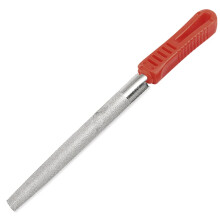 6 Inch Diamond Half Round File 120 Grit with NonSlip Plastic Handle for Glass Stone Marble