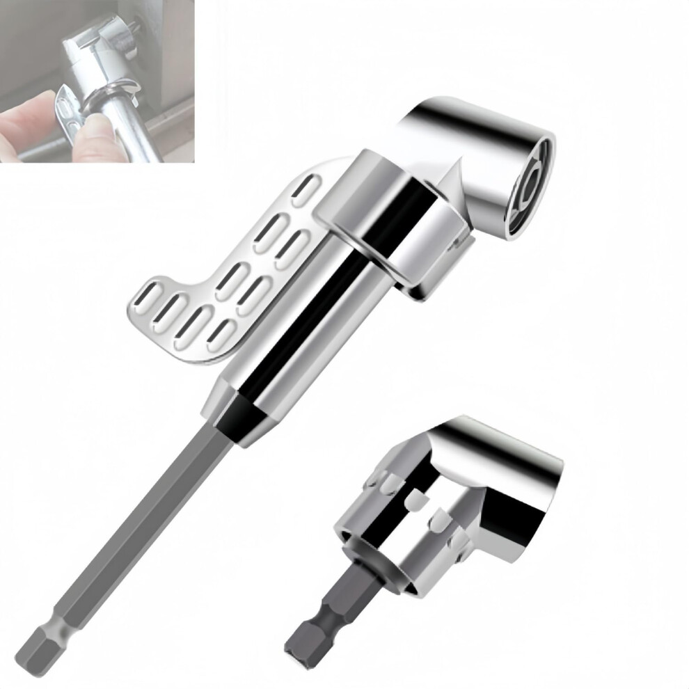105 Degree Right Angle Drill Adapter 1/4 Inch Hex Shank Bit Attachment For Tight Spaces 9094768943502