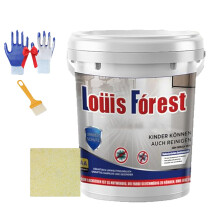 Gloss Marble Effect Epoxy Floor Coating with Waterproof NonSlip Finish for Garage and Concrete Floors Beige Yellow