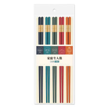 Fiberglass Chopsticks Set, NonSlip Grip, Heat Resistant, Dishwasher Safe, Multicolor, 5 Pairs