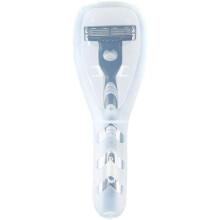 Transparent Razor Travel Case for Men, Compact Protective Storage Box, Fits Most Manual Shavers
