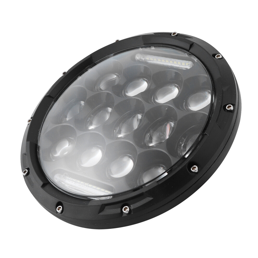 Durable 7In 75W Led Jeep Wrangler Headlight 6500K Brightness 4301379635906
