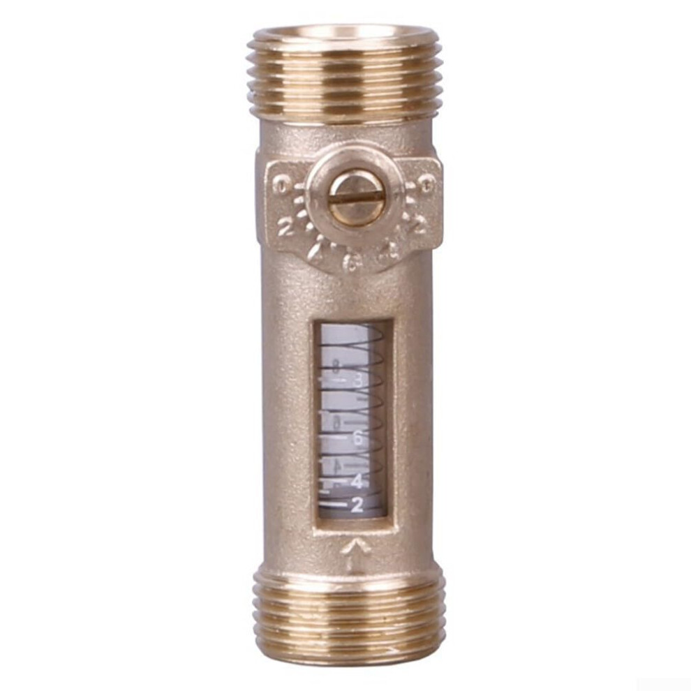 Dn25 Brass Flow Meter Valve For Hvac, Adjustable Balancing Valve 830L/Min With Visual Indicator 9199774695817