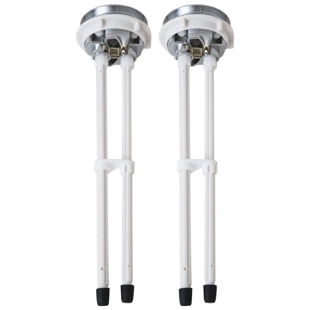 2 Pack 48Mm Dual Flush Toilet Button Replacement With Adjustable Rod And Chrome Finish 9094768943953
