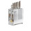 Wall Mounted Knife Rack Stainless Steel Kitchen Storage Space Saving Holder White 1