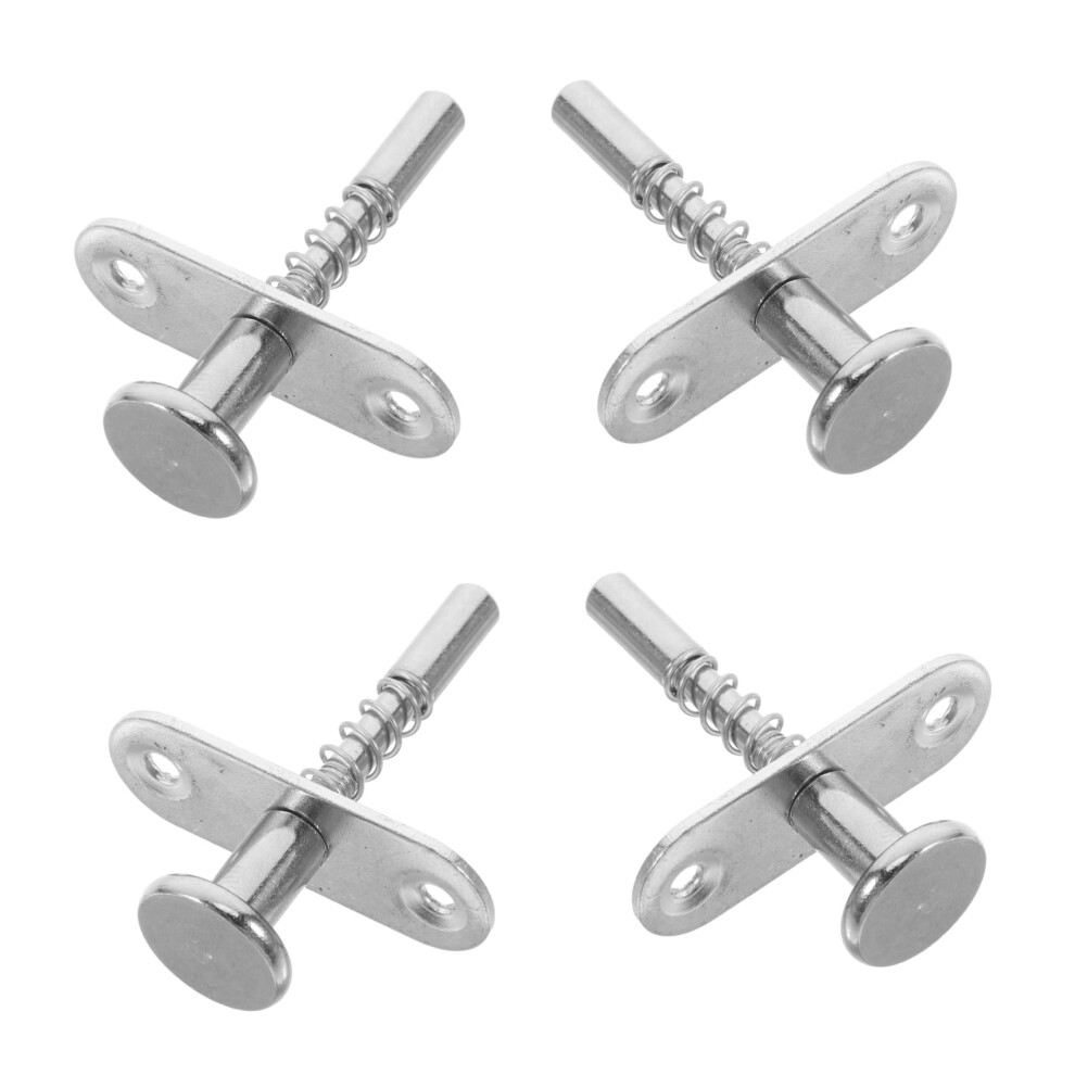 4Pcs Spring Loaded Bed Frame Brackets With Stainless Steel Push Latch For Adjustable Bed Hardware 9187378942116
