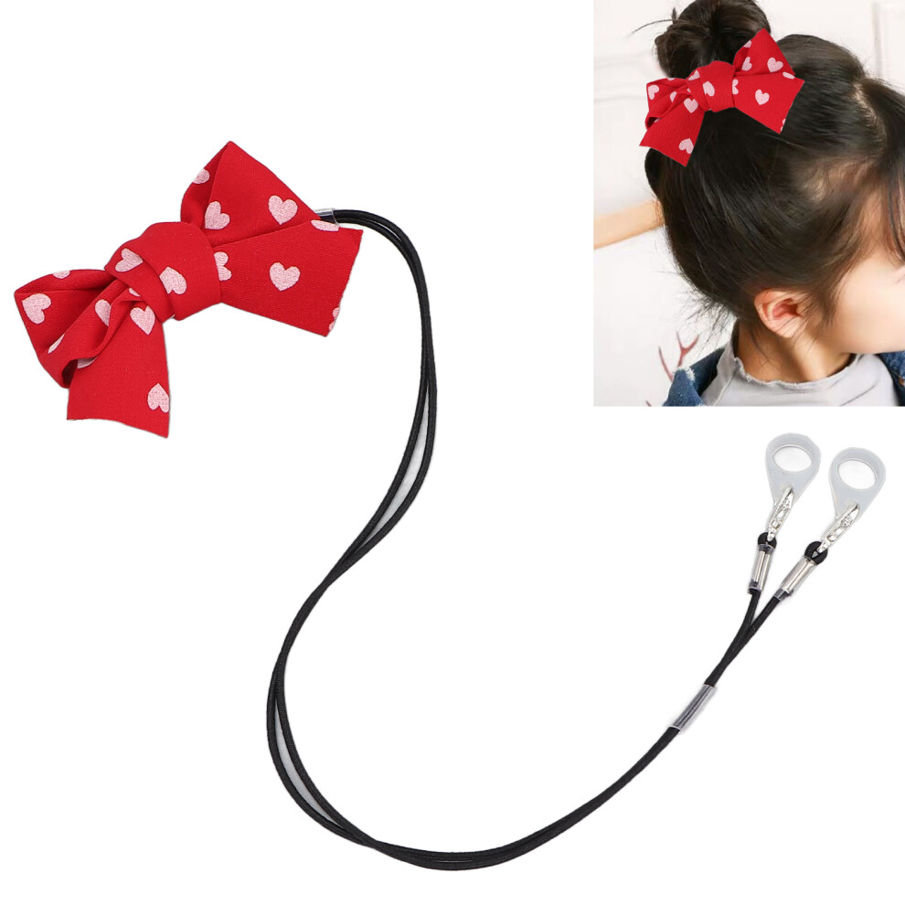 Cute Bowknot Hearing Aid Clip for Adults, Loss Prevention Lanyard