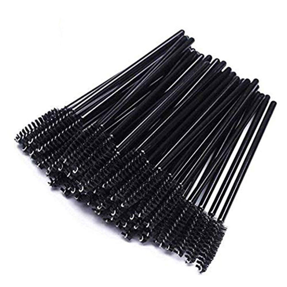 Crystal Handle Makeup Kits, 300Pcs Disposable Mascara Wands, Eyelash Extension Brushes, Bendable Screw-Type Heads For Eyebrow Grooming, Various Color