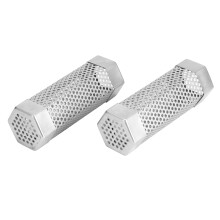 2Pcs Stainless Steel Smoker Tube Set, 6in BBQ Pellet Smoke Box