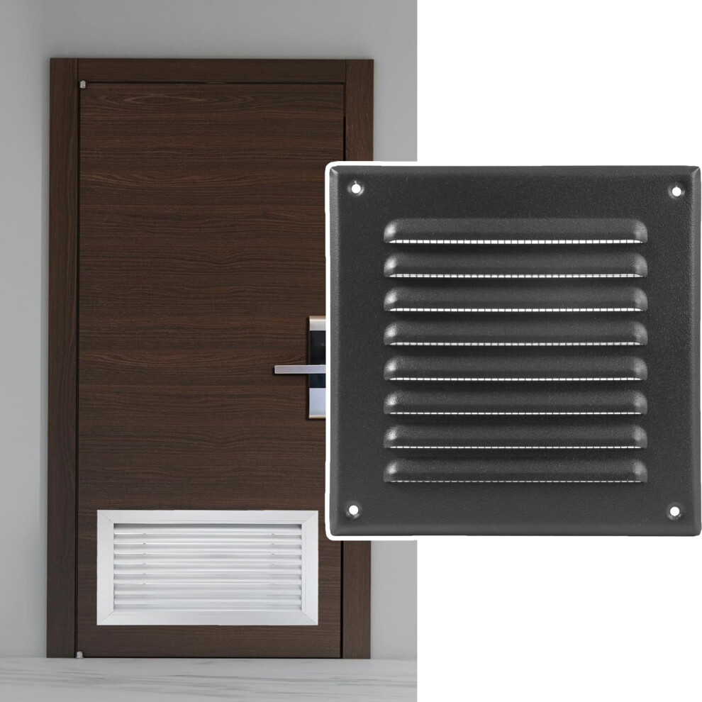 Aluminum Gable Vent Air Vent Cover With Screen, Rustresistant Decorative Exterior 16X24 Gray 9199774697408
