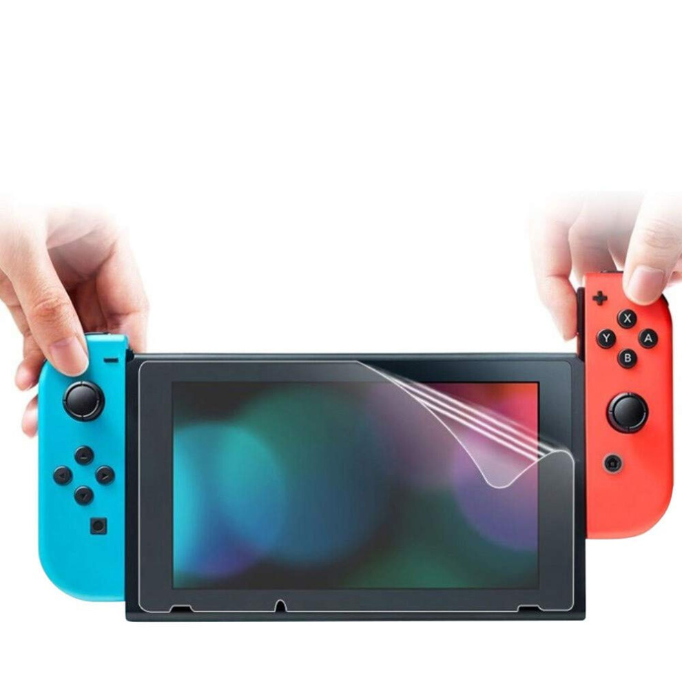 Screen Protector For Nintendo Switch Ultra Clear Pet Film Antiscratch Hd Bubble Uv Protection 9094768945346