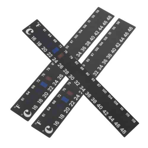 Brewing Thermometer Strip 3pcs Accurate Fermentation Temperature Sticker for Home Brewing and Baking