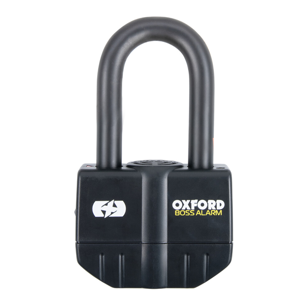 Oxford Boss Alarm 16Mm Padlock Black 5030009149238