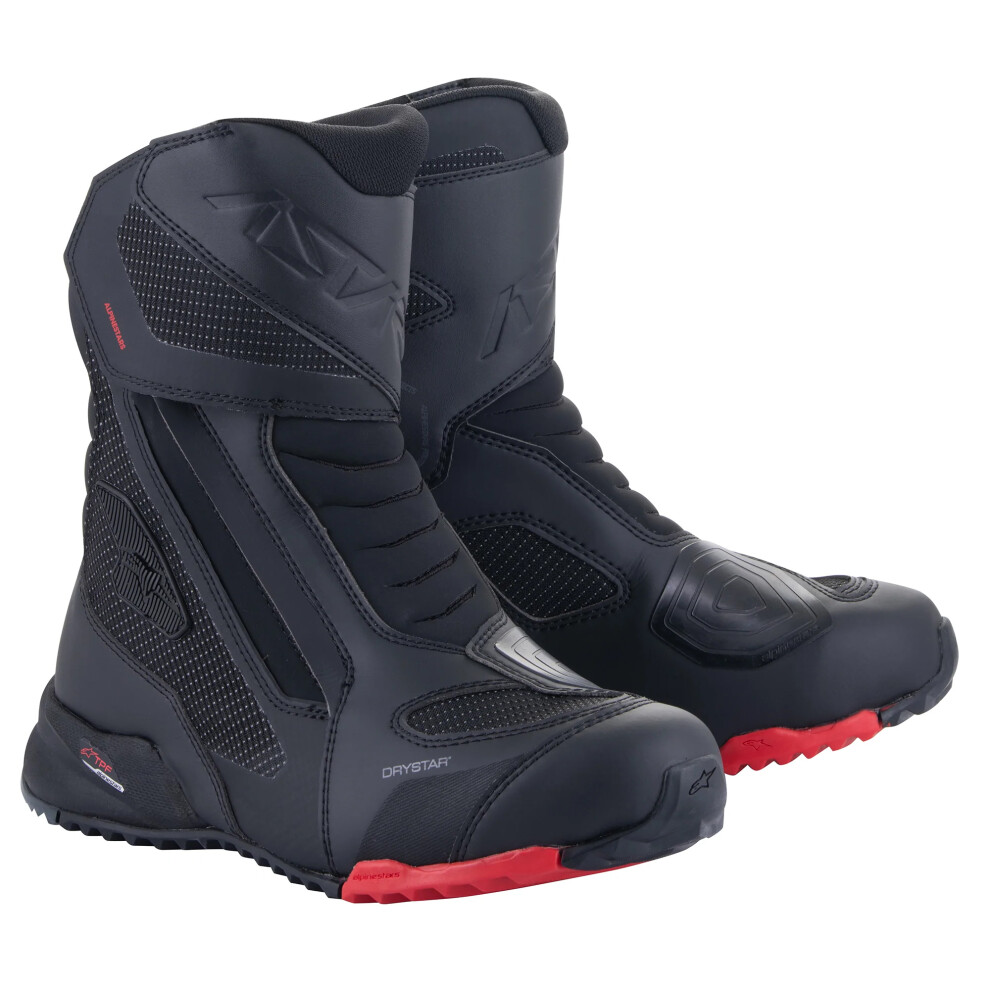 Alpinestars Rt-7 Drystar Boots Black Red 42 Black,Red 8059347084336