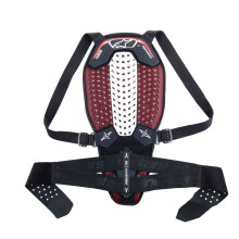 Nucleon Plasma Back Protector With Strap Black White Red L