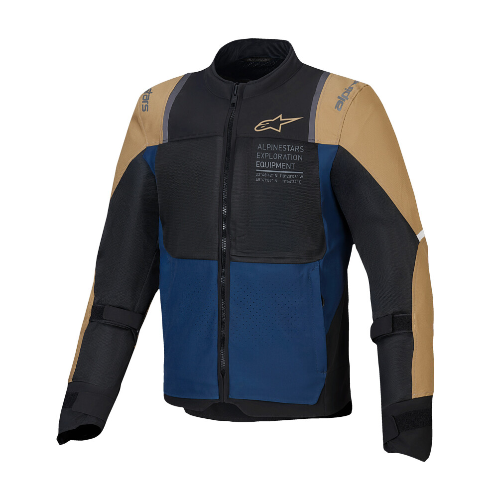 Alpinestars St-2 Air Jacket Deep Blue Dark Khaki Black 3XL Blue,Black 8059347536842