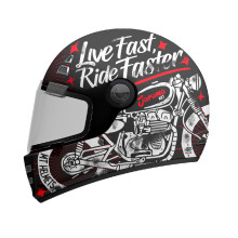 MT Jarama SV Art B5 Matt Black/Red XS