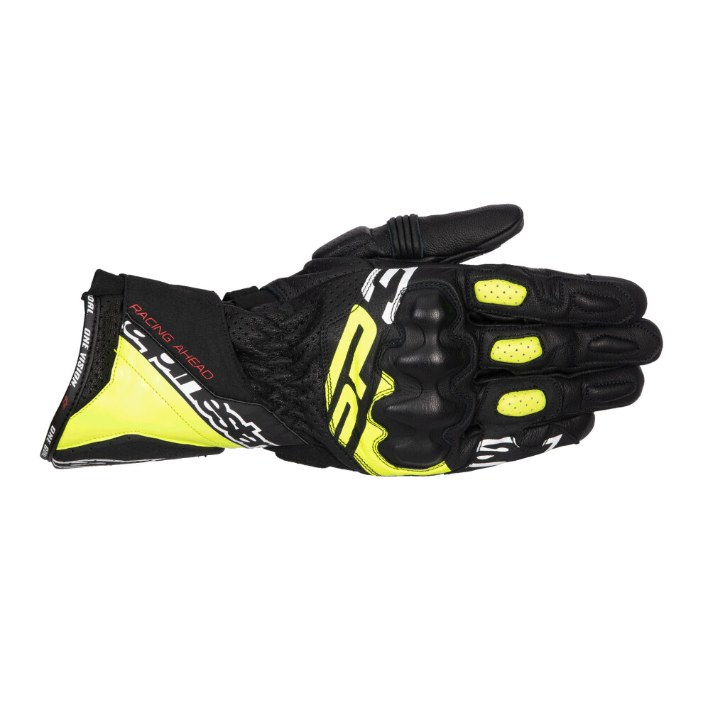 Sp-3 Gloves Black Yellow Fluo White 2XL White,Black,Yellow 8059347542362