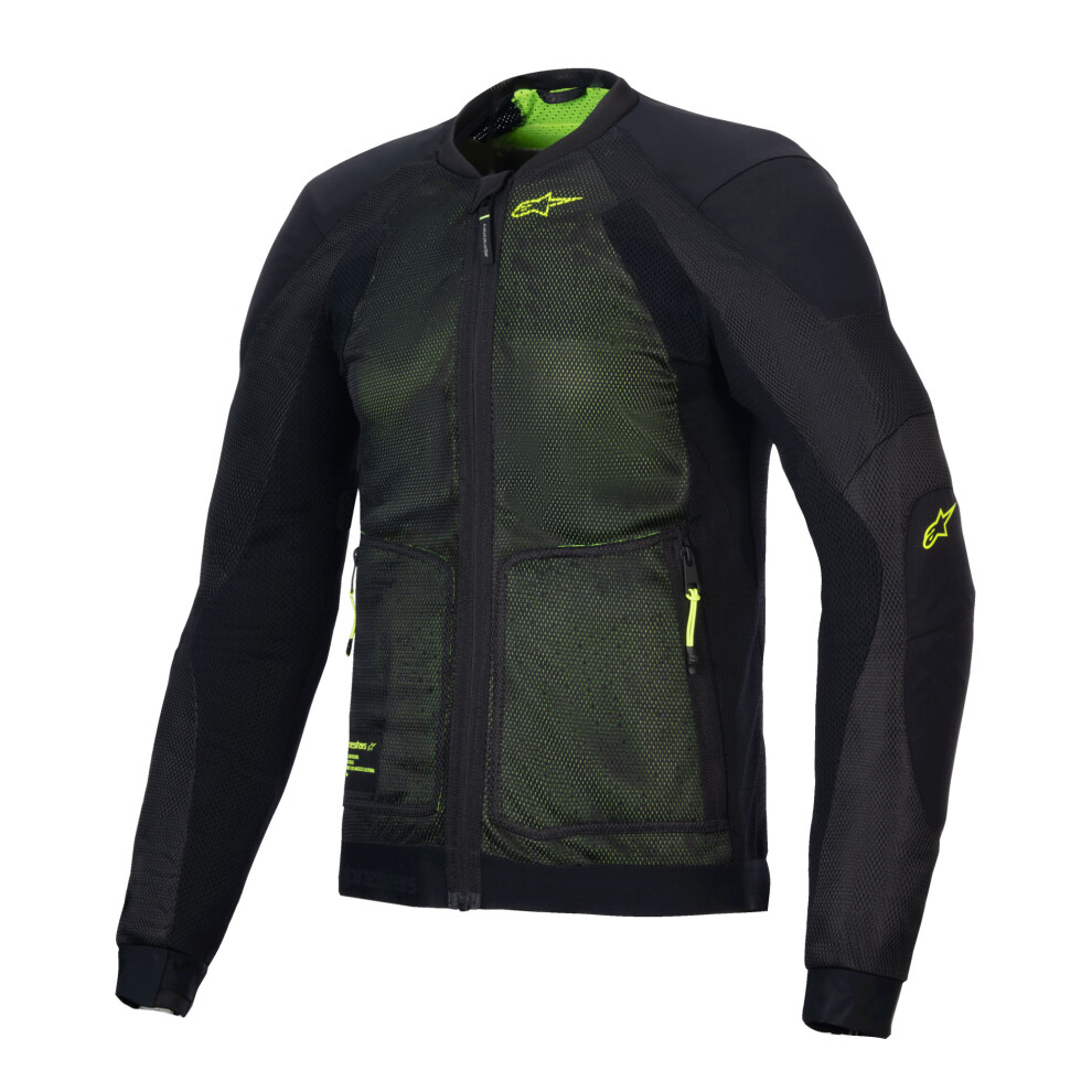 Alpinestars Troop-Air Jacket Black Yellow Fluo M Black,Yellow 8059347518145