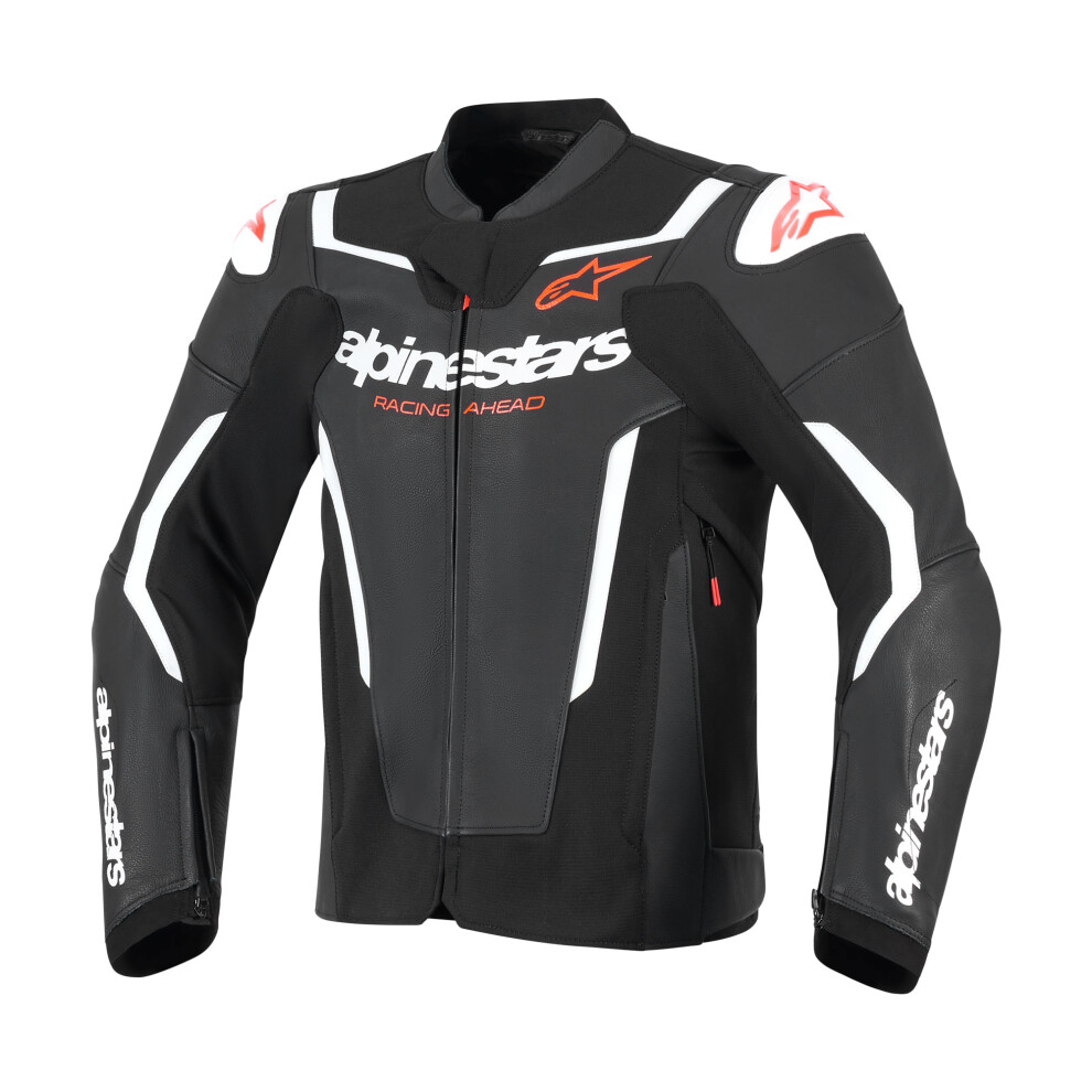 Alpinestars White,Black Gp Force V2 Leather Jacket Black White 54